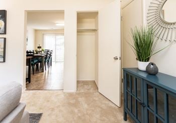 Optional plush carpeting or hardwood floors in your townhome